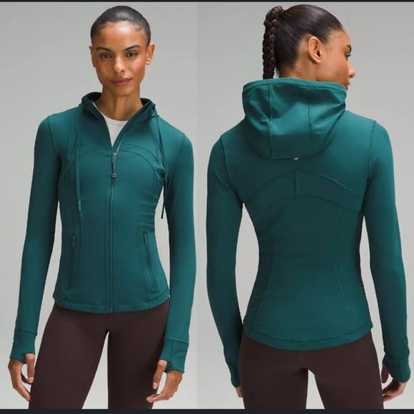 Lululemon define hooded jacket nulu size 8 nwt color storm teal - Picture 1 of 8